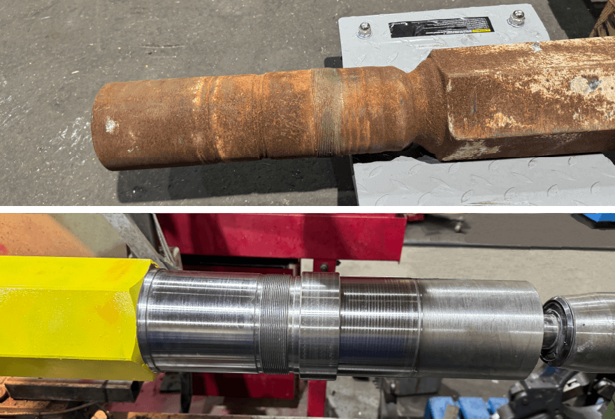 Spiral – Mixer Shaft – Before After (1)